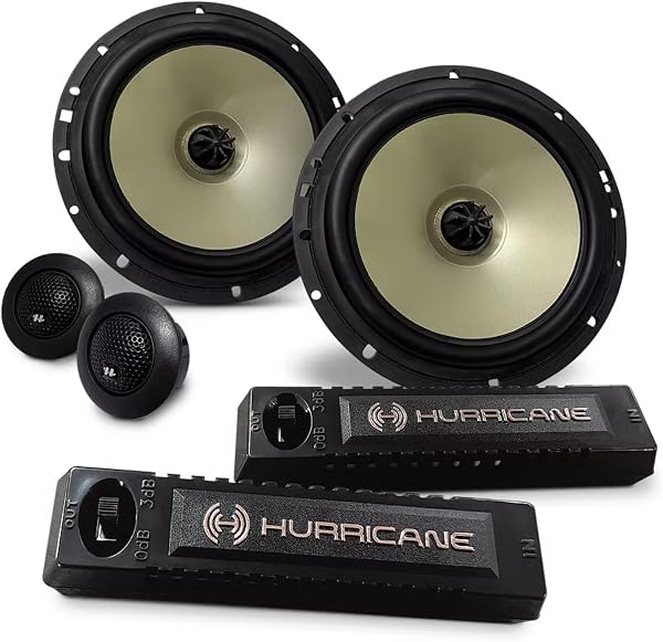 Alto Falante Kit Duas Vias Hurricane QR6.2 80W RMS