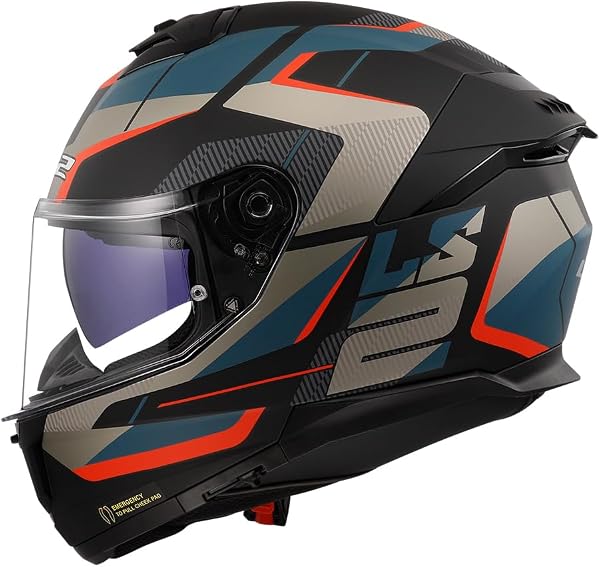 LS2 Capacete Stream II FF808 Road Matte Blk/Blue 58