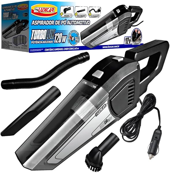 Luxcar Aspirador de Pó Automotivo TurboLux 12v 120w