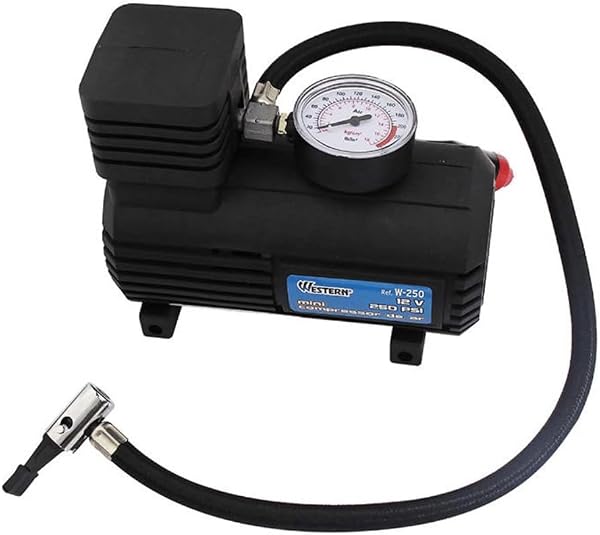 Mini Compressor de Ar 12V Western Preto