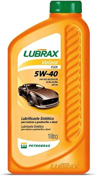 Óleo Lubrificante do Motor Petrobras Lubrax Valora API SN 5w40 100% Sintético 1L