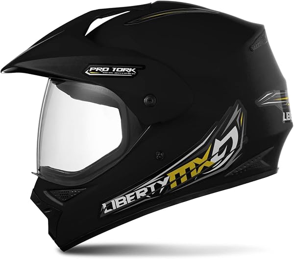Pro Tork Capacete Liberty Mx Pro Vision, Preto Fosco, Tam. 60