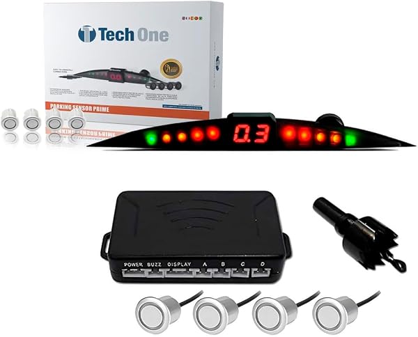 Sensor de Estacionamento Prime Prata Tech One