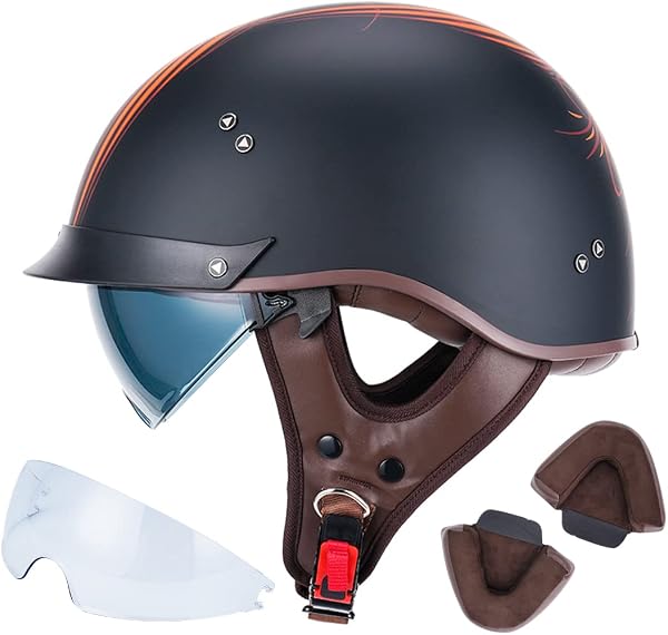 VCOROS Capacete Aberto Modelo F07